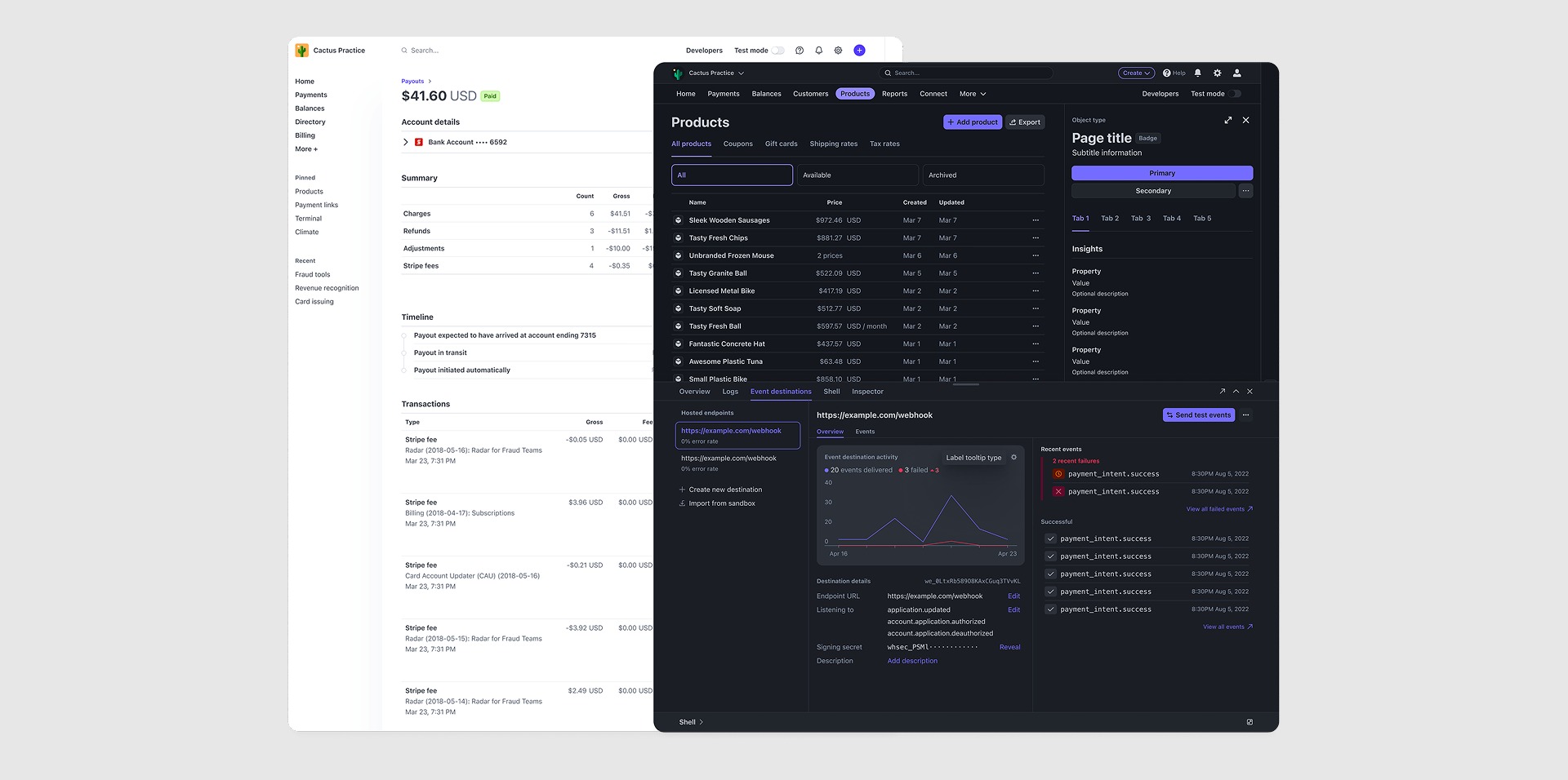 Stripe Merchant Dashboard